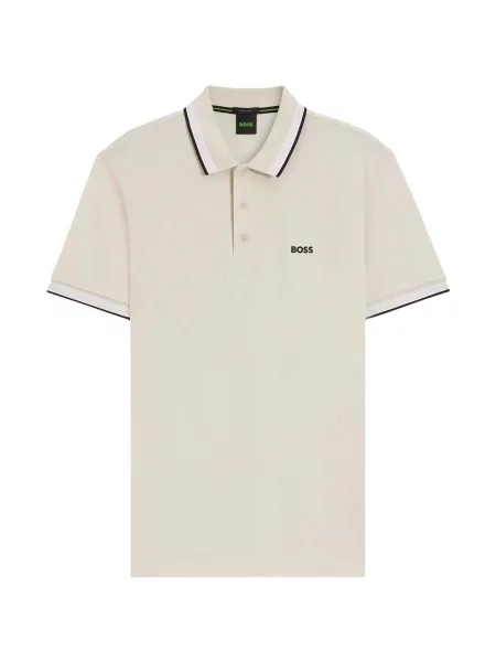 Tricou polo Boss alb