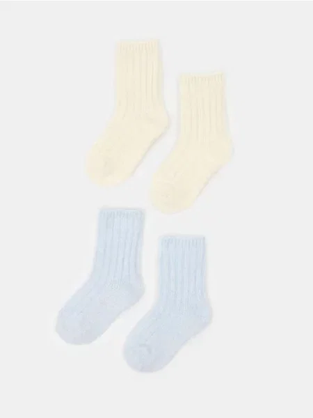 Sinsay Ponožky s příměsí vlny 2 pack vícebarevná