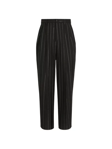 Pantaloni Dolce & Gabbana de lână negru