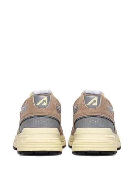 Fűzős szarvasbőr sneaker Autry barna