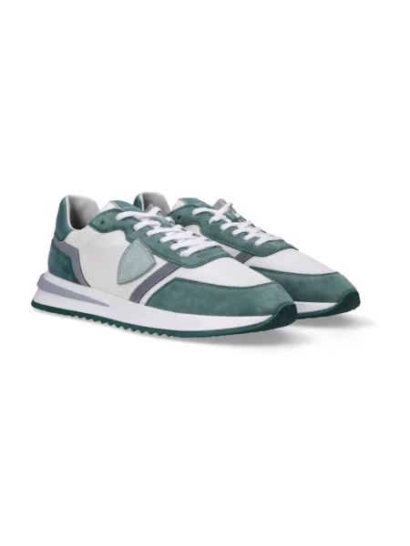 Buty do biegania Philippe Model skórzane do biegania zielone