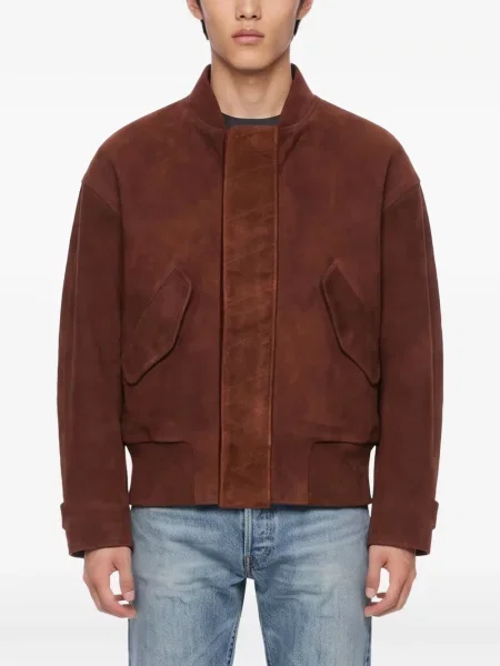 Geacă bomber Levi's® din piele de căprioară albastru
