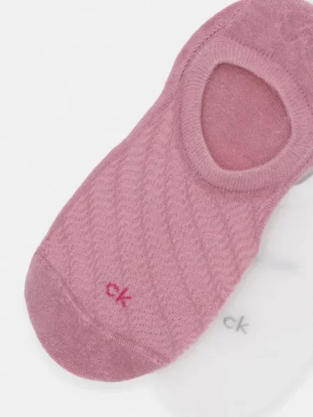 Calvin Klein kotníkové ponožky růžové