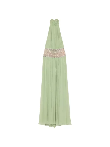 Rochie maxi Retrofete verde