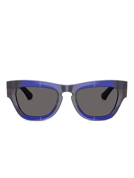 Ochelari de soare Burberry Eyewear în carouri albastru
