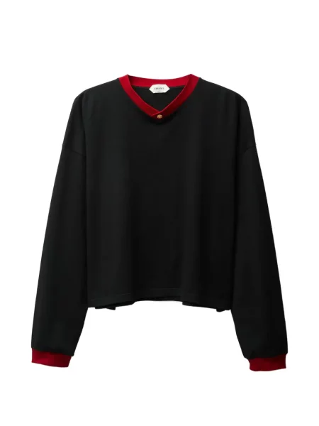 Tricou Versace cu decolteu în V negru