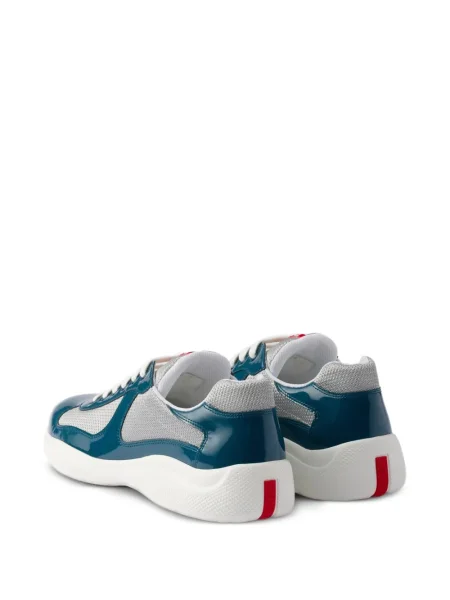 Sneakerși Prada din piele albastru