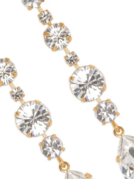 Cercei Jennifer Behr de cristal auriu