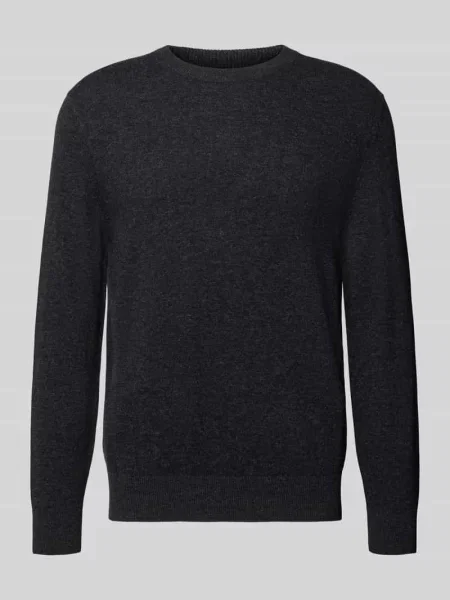 Sweter w kroju regular fit z mieszanki bawełny z dodatkiem żywej wełny Marc O'polo