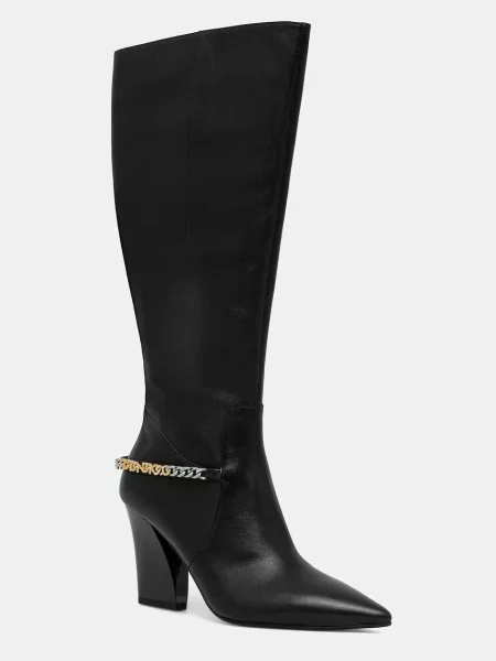 Кожени ботуши Pinko Viola 03 с дебел черно