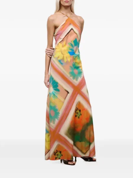 Rochie maxi Staud cu model floral cu imagine