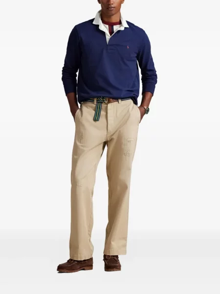 Μικρός κασκέτο Polo Ralph Lauren με χαμηλή μέση υφαίνω διαγωνίως πράσινο