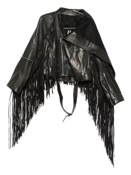 Kurtka skórzana Rick Owens czarna