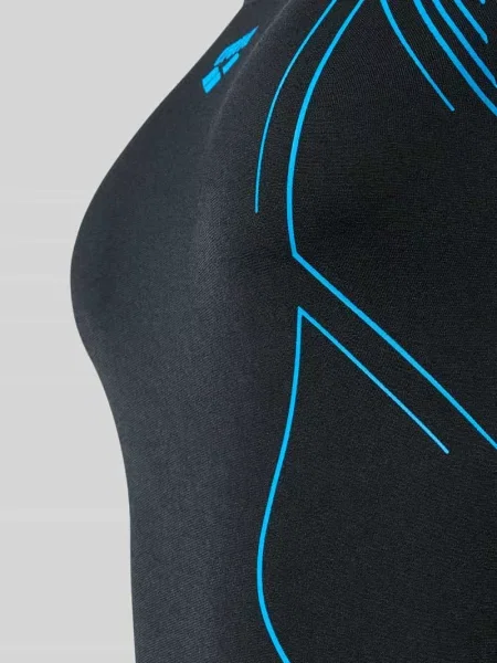Kostium kąpielowy o kroju slim fit z nadrukiem z logo Arena czarny