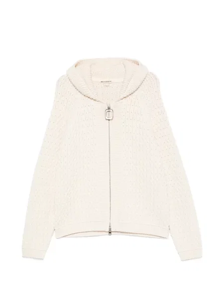 Cardigan Jw Anderson tricotate alb
