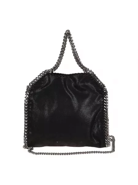 Mała mały torebka skórzana Stella Mccartney elegancka czarna