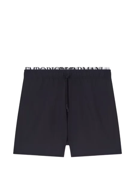 Slip de baie Emporio Armani cu autograf cu cordon negru