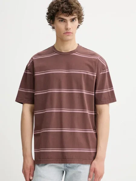 Samsoe Samsoe tricou din SAHAKEEM cu imprimeu maro