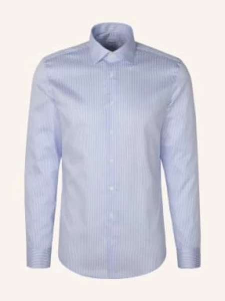 Seidensticker Koszula Biznesowa O Kroju Slim Fit blau niebieska