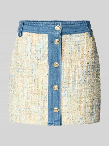 Spódnica mini z cekinowym obszyciem Liu Jo White biała