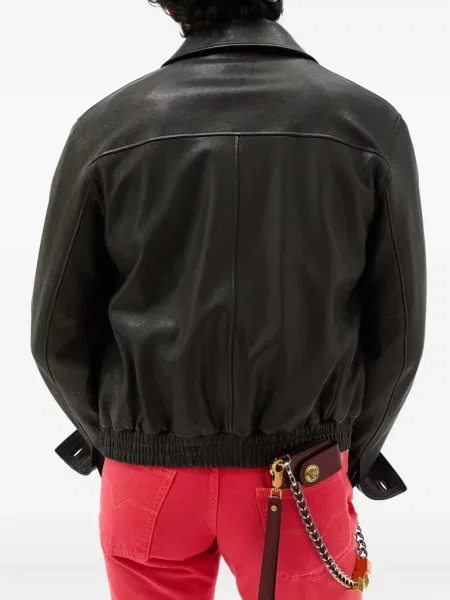 Geanta de piele Versace maro