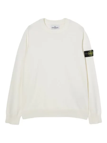 Sweter dziecięcy Stone Island biały