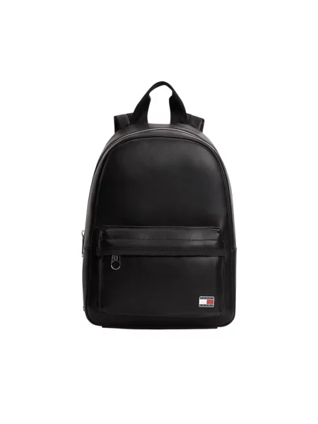 Tommy Jeans plecak z imitacji skóry czarny