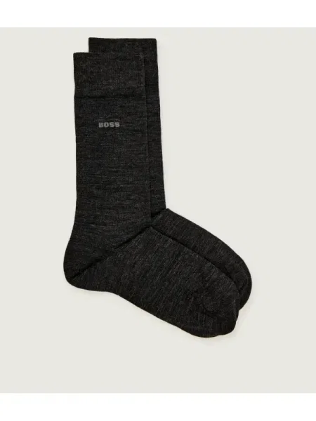 BOSS BLACK De lână șosete 2P RS Uni negru