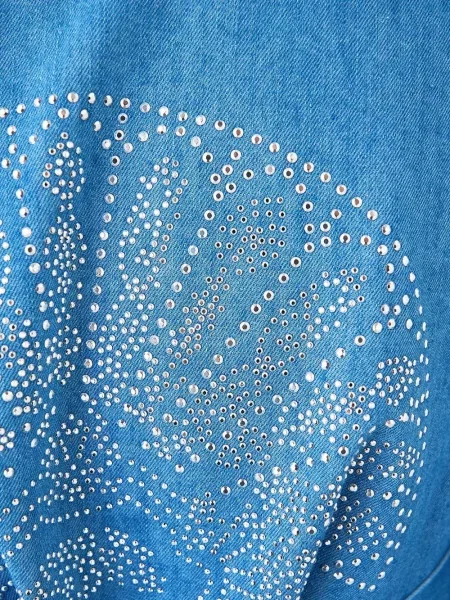 Koszula Camilla kopertowa niebieska