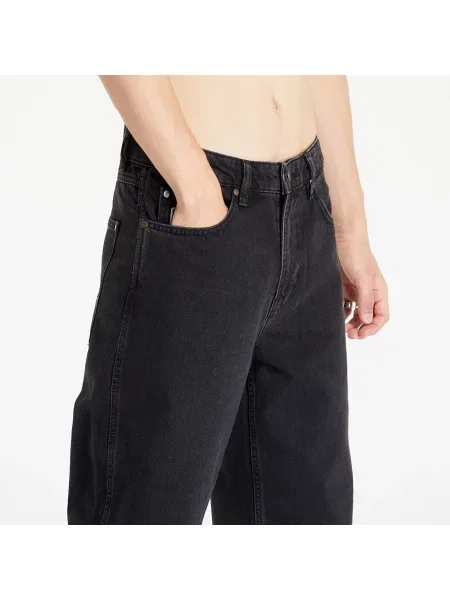Džíny Karl Kani Small Signature Baggy Five Pocket Denim Vintage Black černé