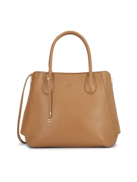 Torebka skórzana Kazar skórzana brązowa