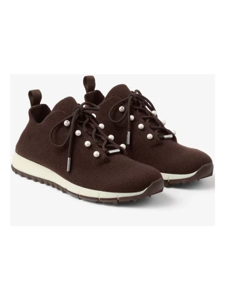 Sneakersy Jimmy Choo brązowe