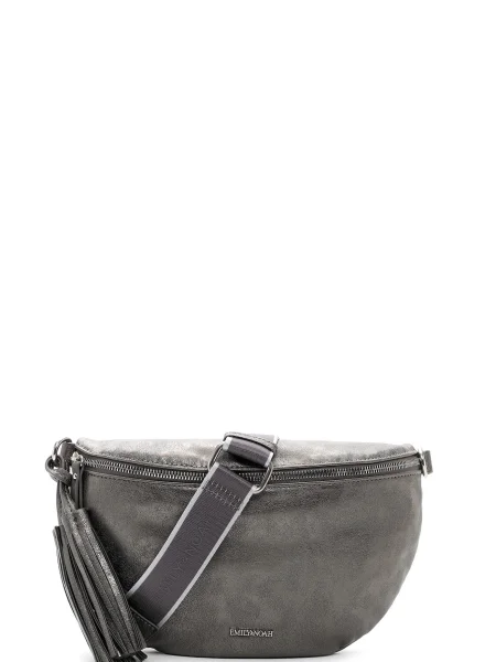 Emily & Noah Geantă de umăr Belli argintiu gri