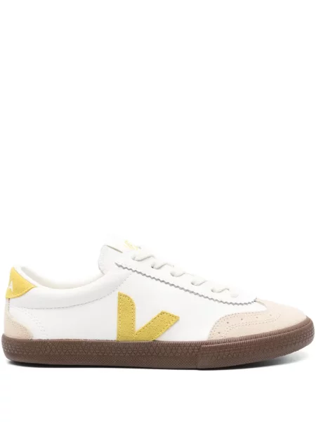 Sneakerși Veja Volley din piele alb