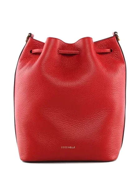 Geantă Coccinelle din piele roșu