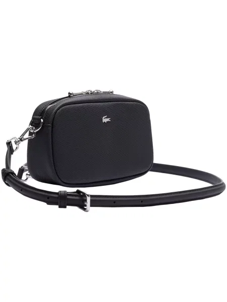 Geanta crossbody Lacoste negru