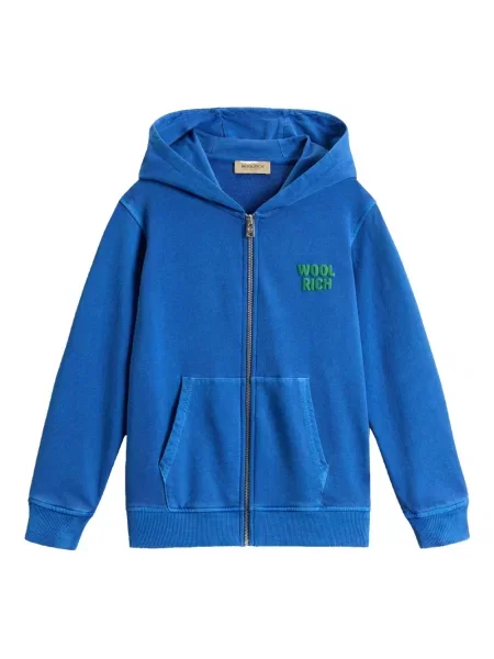 Bluza z kapturem dziecięca Woolrich niebieska