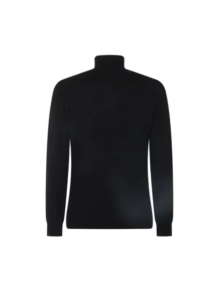 Sweter z golfem Altea wełniany czarny