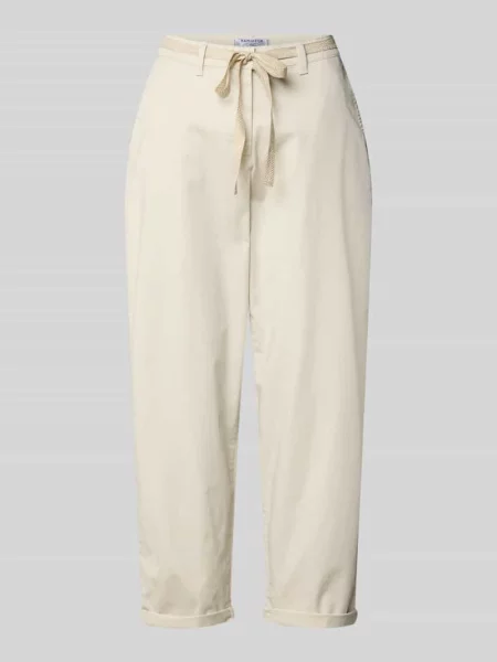 Chinosy o kroju regular fit z mieszanki bawełny model CARRIE' Raphaela By Brax beżowe