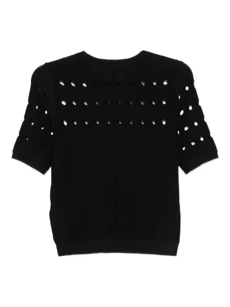 Sweter Dkny prążkowany czarny