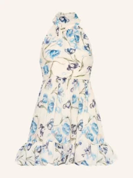 Malina Sukienka Koktajlowa Fern blau niebieska