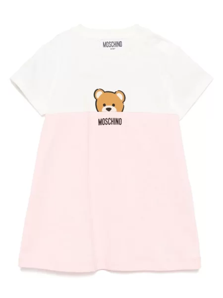 Sukienka dziecięca Moschino różowa