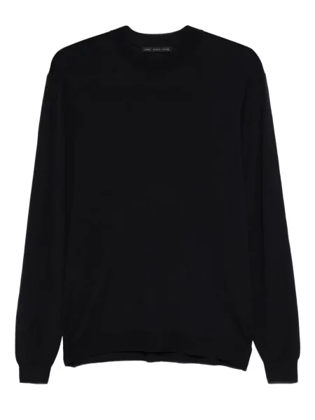 Вълнен пуловер Low Brand синьо