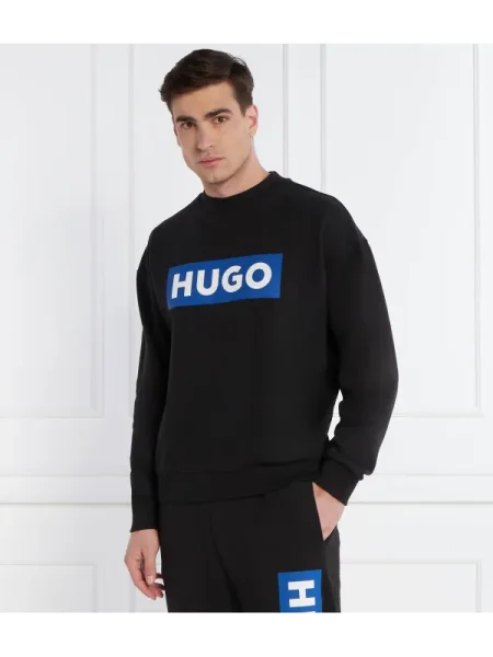 Hugo Blue Hanorac Niero | Loose fit negru