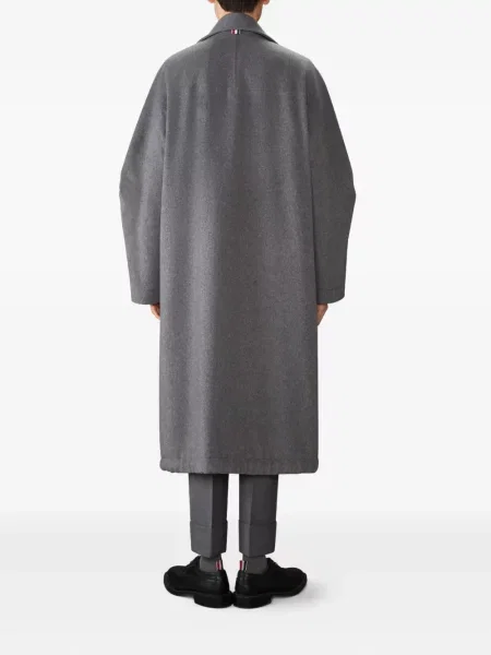 Palton Thom Browne cu glugă gri