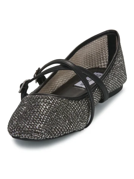STEVE MADDEN Balerini cu glezna Watchlist / argintiu negru
