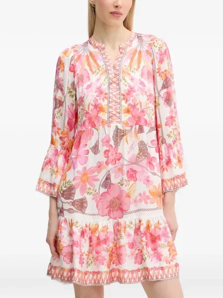 Rochie mini Hale Bob cu model floral cu imagine roz