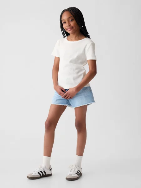 Tricou copii Gap alb