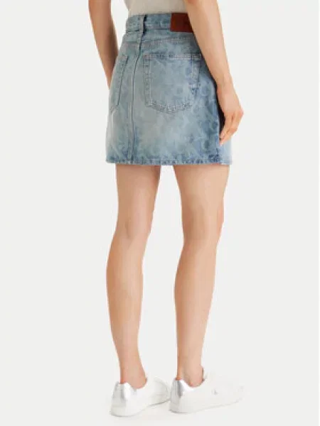 Džínová sukně Calvin Klein Jeans modré