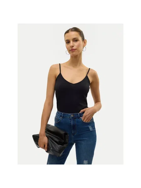Vero Moda Marškinėliai My Soft Regular Fit juoda